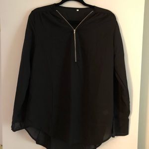 Long sleeve sheer shirt